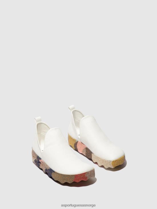 Asportuguesas kvinner slip-on trener by JHBRZ94 trenere hvit og flerfarget såle