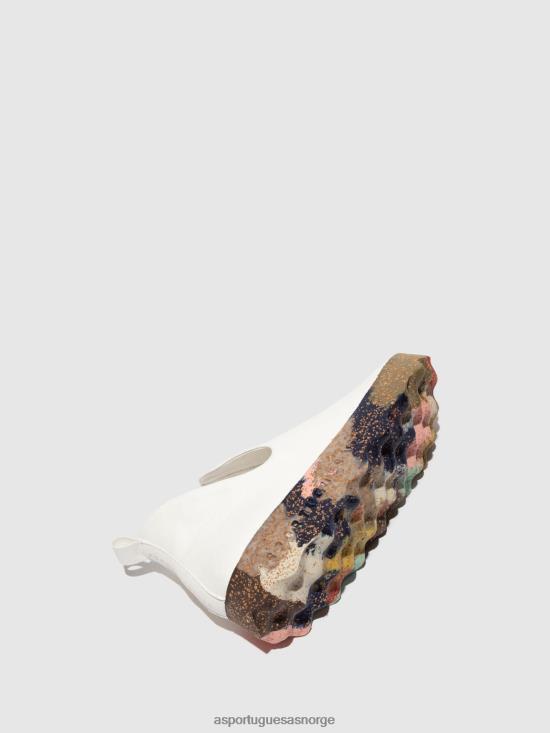 Asportuguesas kvinner slip-on trener by JHBRZ94 trenere hvit og flerfarget såle