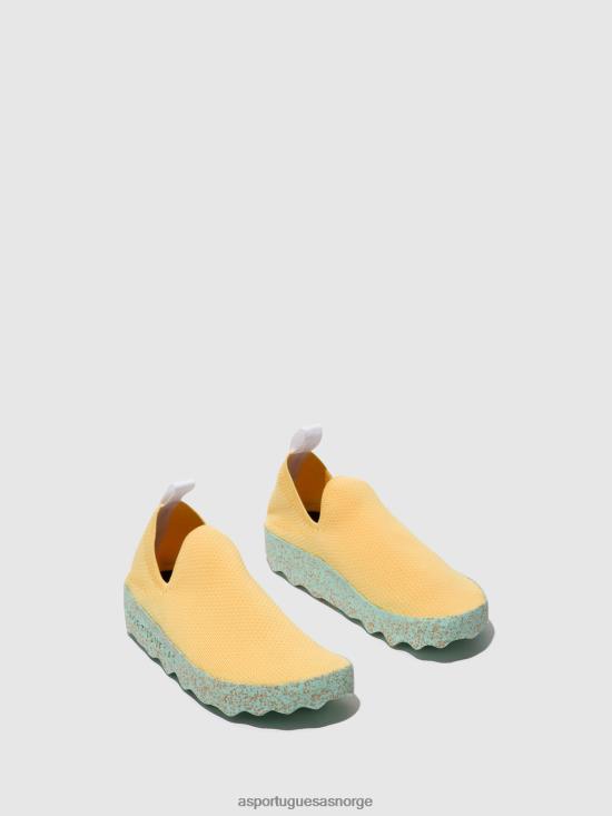 Asportuguesas kvinner slip-on trenere omsorg JHBRZ14 trenere r. gul