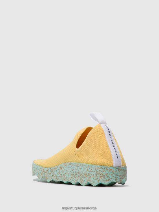 Asportuguesas kvinner slip-on trenere omsorg JHBRZ14 trenere r. gul
