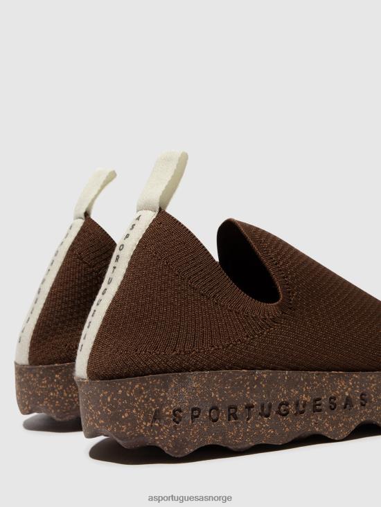 Asportuguesas kvinner slip-on trenere omsorg JHBRZ18 trenere brun