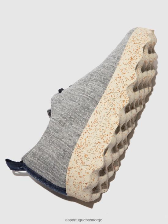 Asportuguesas kvinner snøresko camp ull JHBRZ16 trenere grå merino