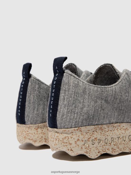 Asportuguesas kvinner snøresko camp ull JHBRZ16 trenere grå merino