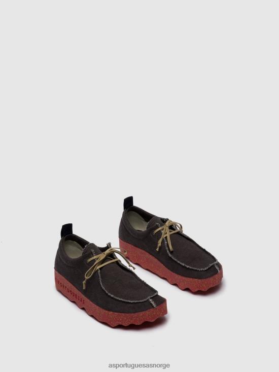 Asportuguesas kvinner snøresko chat JHBRZ59 trenere svart