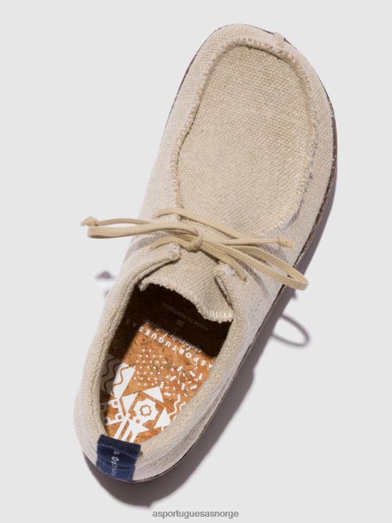 Asportuguesas kvinner snøresko chat JHBRZ87 trenere naturlig resirkulert lin