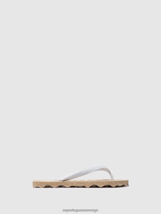 Asportuguesas menn strand flip-flops skilpadde JHBRZ185 flip-flops naturlig og hvit stropp