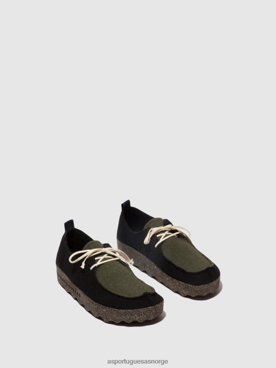 Asportuguesas menn snøresko chat JHBRZ208 sko svart/militærgrønt