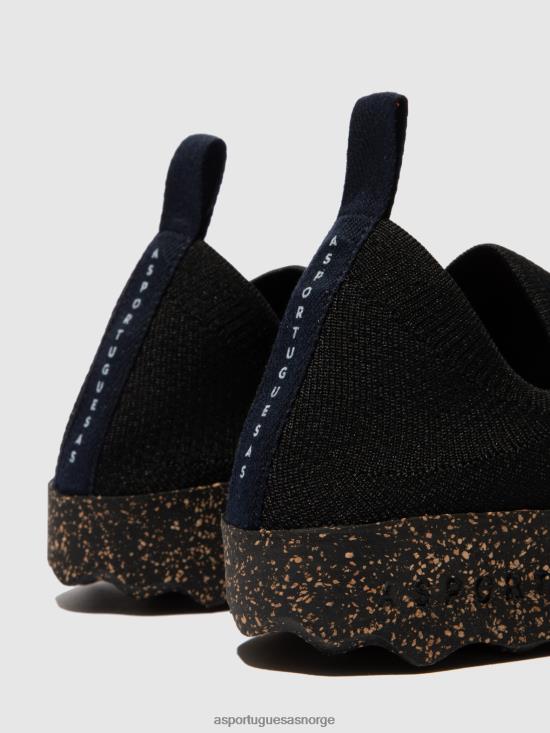 Asportuguesas menn elastiske trenere omsorg JHBRZ190 trenere svart s.cafe stretch