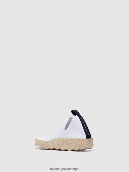 Asportuguesas menn elastiske trenere omsorg JHBRZ191 trenere hvit s.cafe stretch