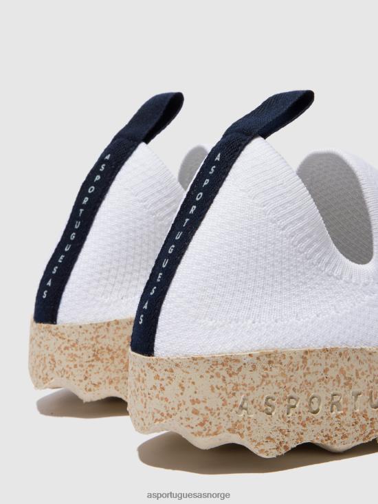 Asportuguesas menn elastiske trenere omsorg JHBRZ191 trenere hvit s.cafe stretch